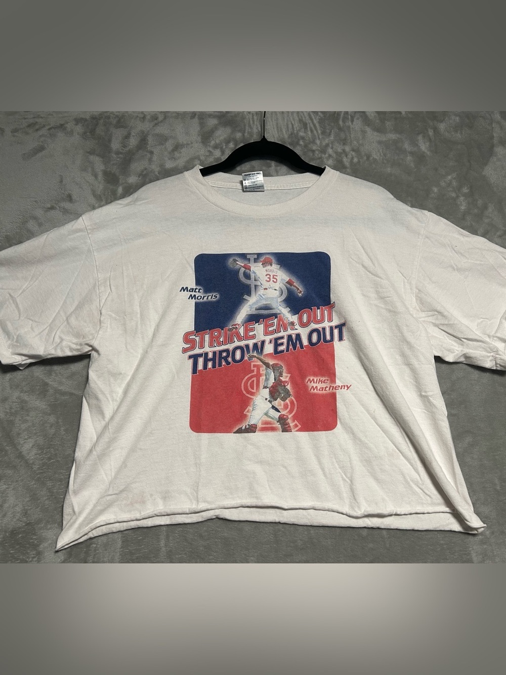 VTG St Louis Cardinals Strike Em Out Throw Em Out T Shirt Men’s Large